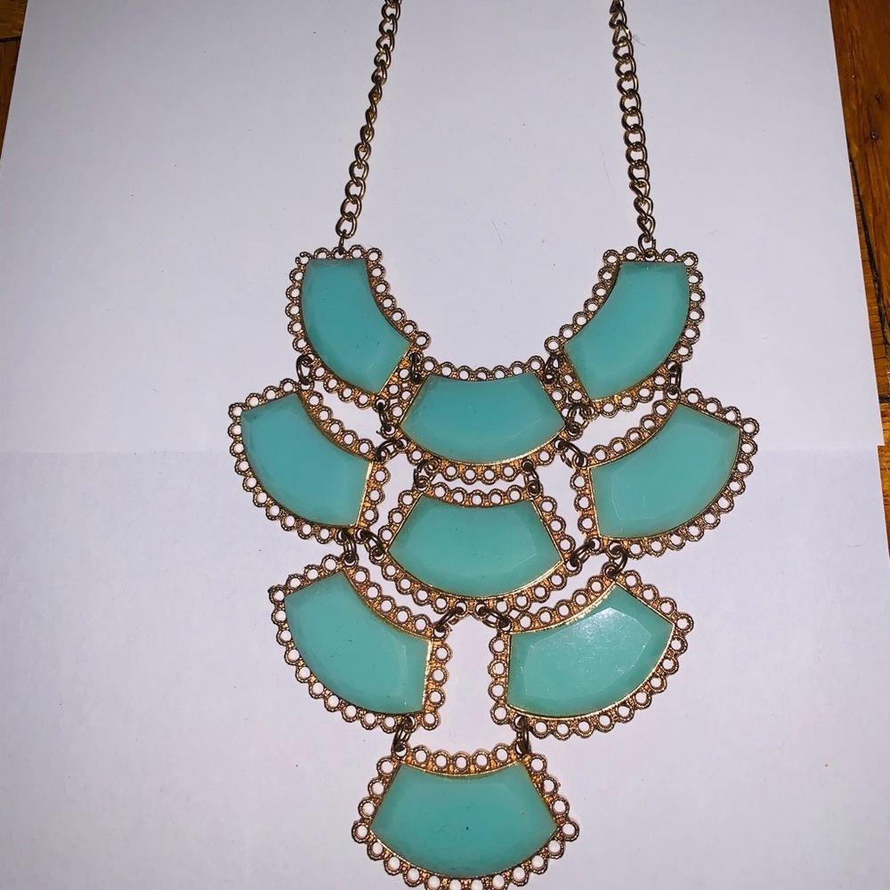Green Statement Necklace